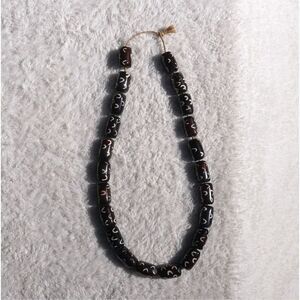 Handcrafted Brown Ivory Bone Beaded Necklace